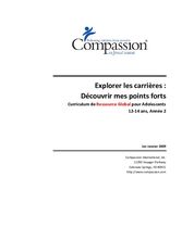 Explorer les carrières , Découvrir mes points forts 12-14 ans 2