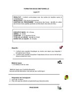 Curriculum - Domaine Socio-Émotionnel - 3 à 5 ans - Année 2