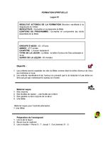 Curriculum - Domaine Spirituel - 3 à 5 ans - Année 2