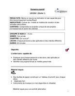Curriculum - Domaine Cognitif - 6 à 8 ans - Année 1