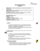 Curriculum - Domaine Socio-Émotionnel - 6 à 8 ans - Année 1