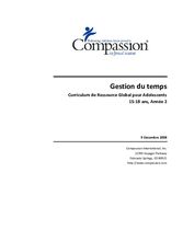 La gestion du temps Âge 15-18, Année 2