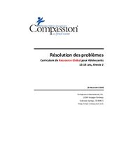 La resolution des problemes, 15-18, Annee 2