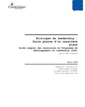 Principes de leadership : faire preuve d'un caractère pieux