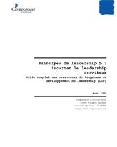 Principes de leadership : incarner le leadership serviteur 